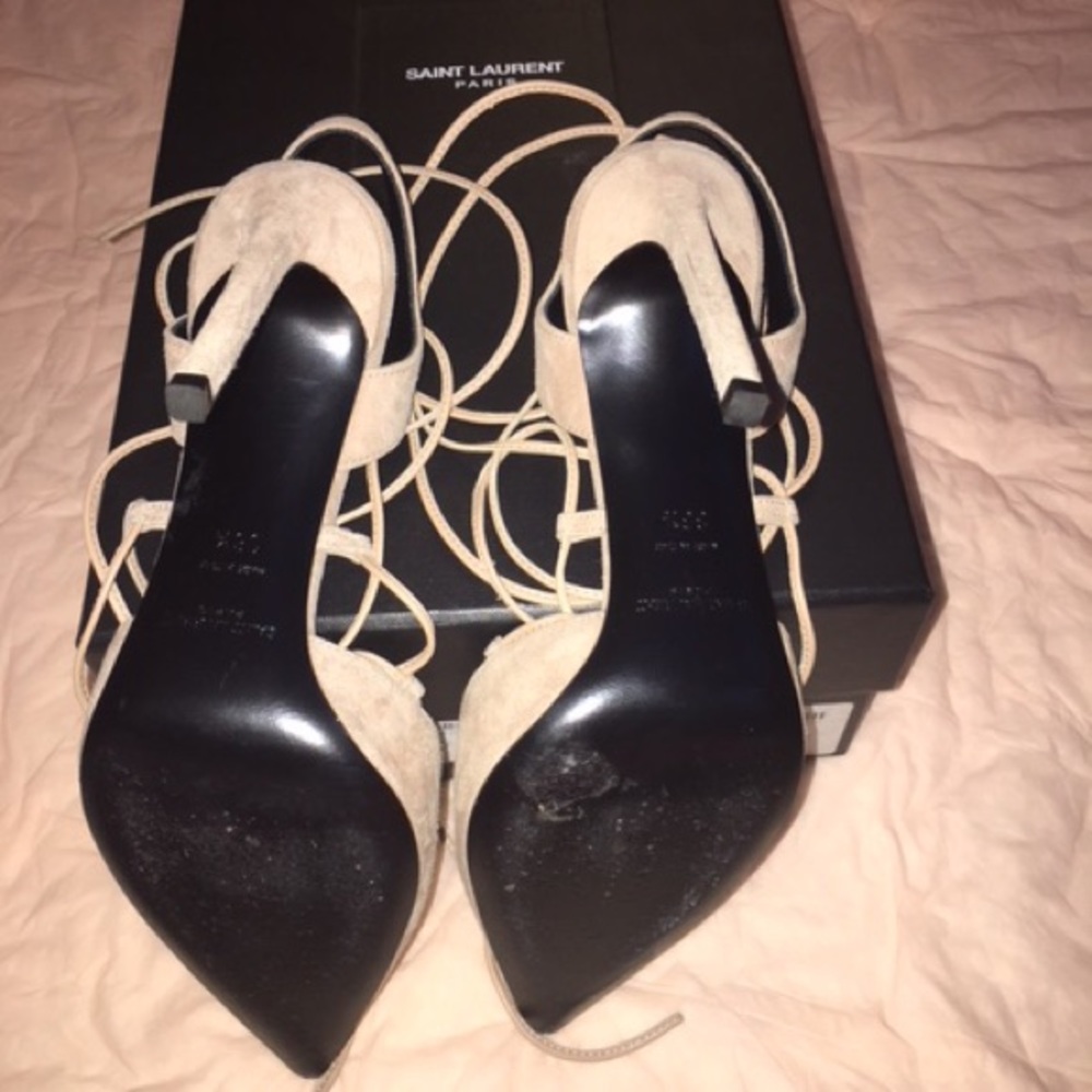 Saint Laurent Suede Paris pump - Picture 5 of 8